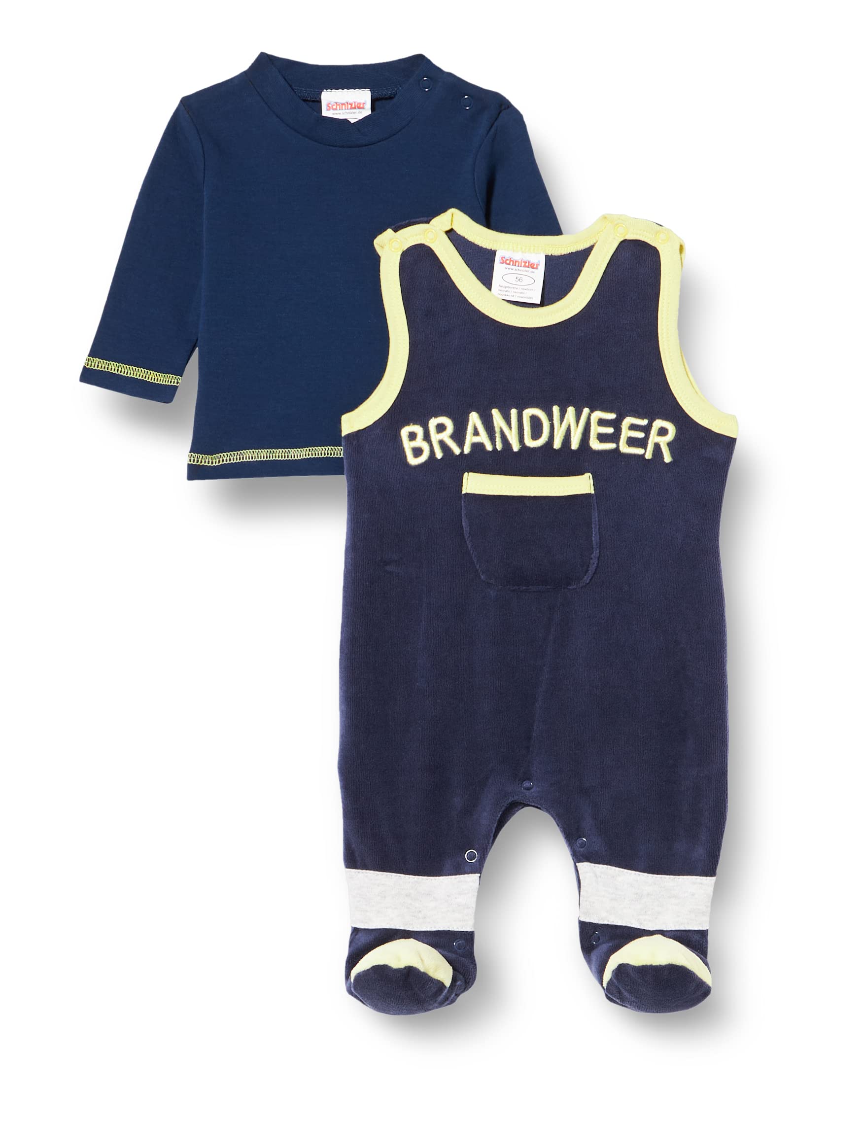 Schnizler Unisex Baby Strampler-set Nicki Feuerwehr Strampler