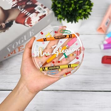 Custom Extra Large Coasters, Personalized Crayon and Pencil Coasters
