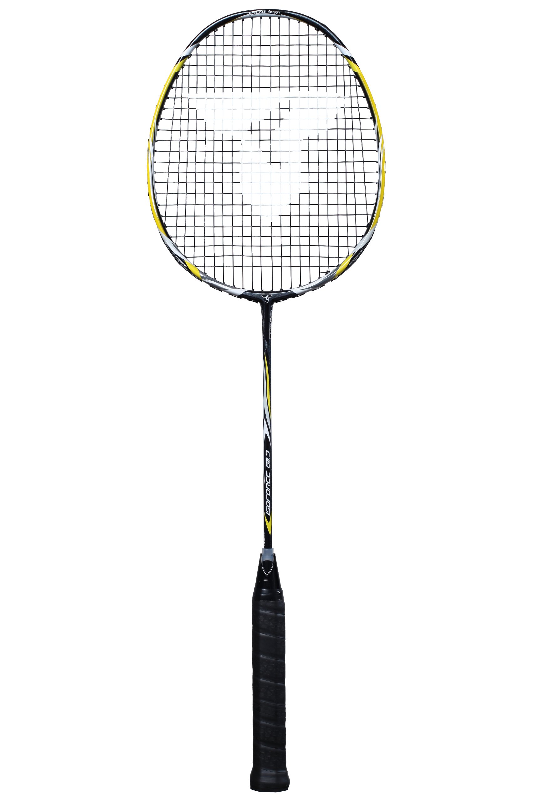Talbot Torro Badminton Schläger Isoforce 611.3 C4, Schwarz/Gelb, M, 439516