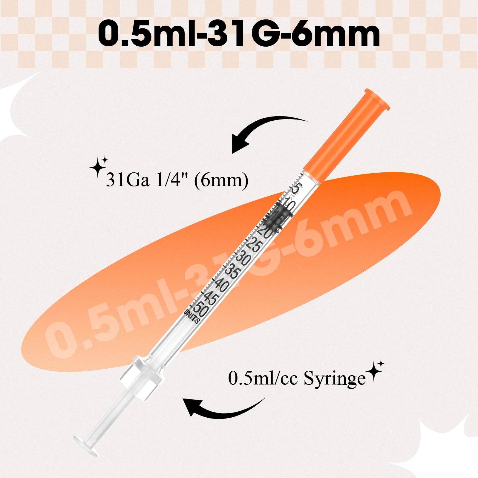 melanotan syringes Amazon.com: 0.5ml Syringe with Cap, 31G 1/4
