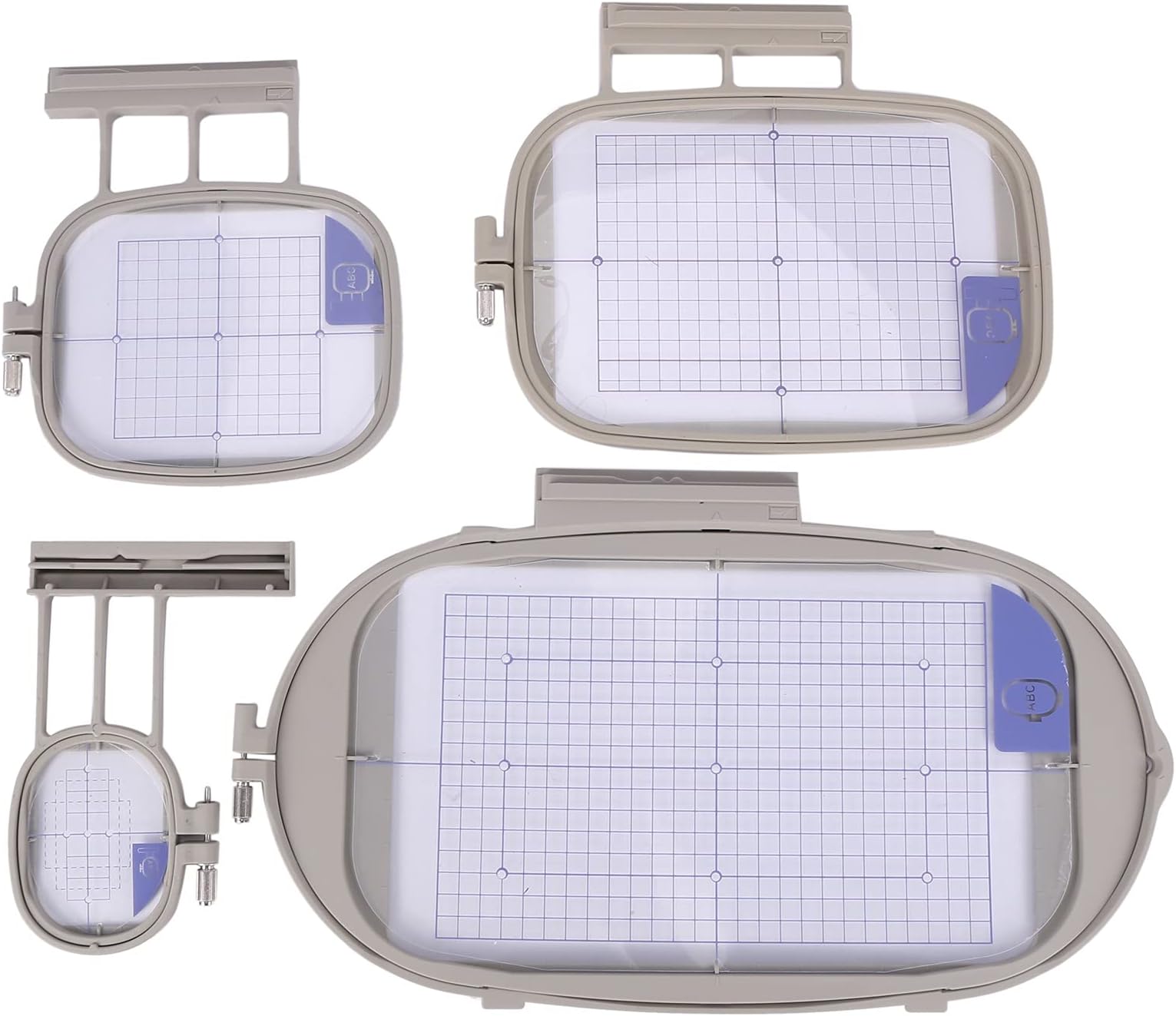 4Pcs Sewing Machine Embroidery Hoop for Brother Innovis 1500 1500D 2500D 4000D 6000D(SA437,SA438,SA439,SA441)