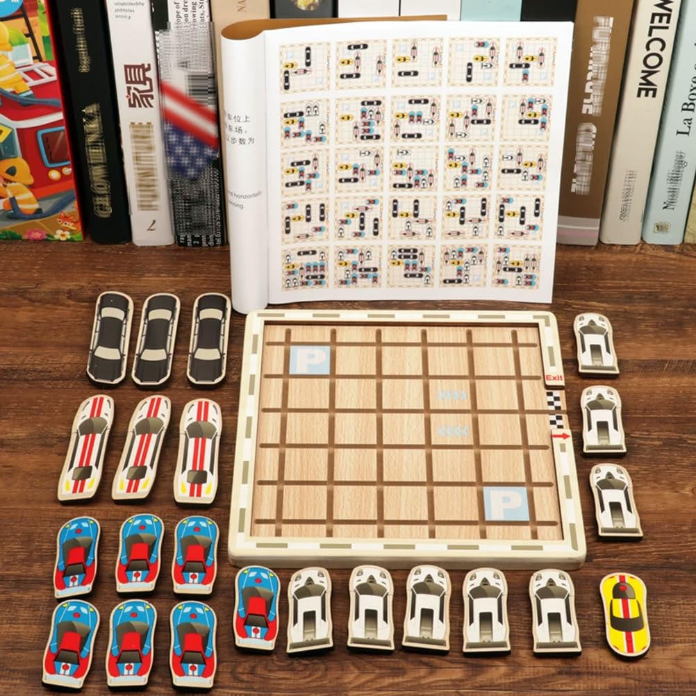 Jeu Puzzle logique d'évasion Bois Montessori Voiture