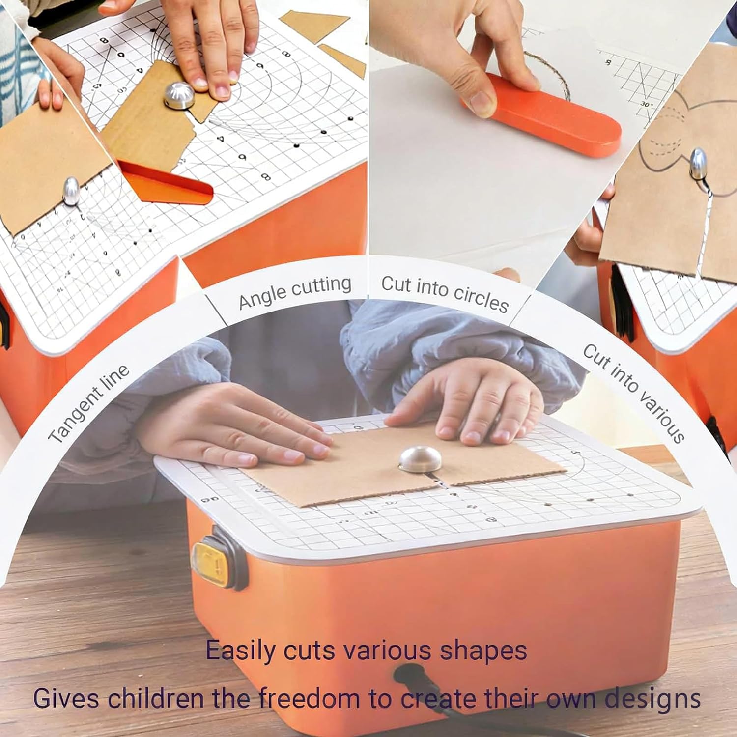 Kids Electric Cardboard Cutter, Cardboard Saw for DIY Projects, Cutting Thickness 0-2.5mm, Safe Craft Tool for Boys Girls Ages 5+ to Boost Engineering & Creativity