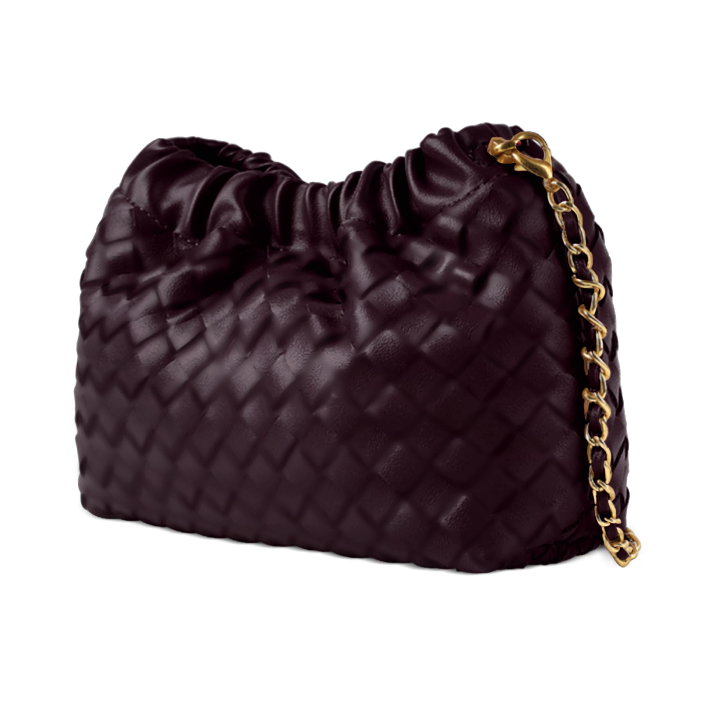 Joryin Woven Women's Crossbody Bag & Evening Purse, Trendy Dumpling Clutch & Hobo Cloud Shoulder Bag Trendy Dumpling Clutch