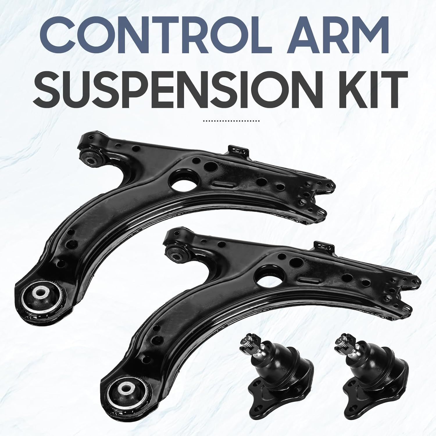Front Lower Control Arms Driver and Passenger Side Fit for 1999-2006 for Volkswagen for Golf 1998-2010 for Beetle 1999-2005 for Jetta K640176-4pc Set