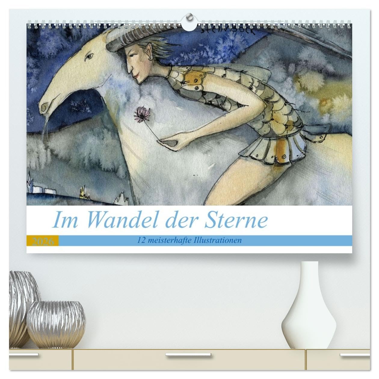 Im Wandel der Sterne (hochwertiger Premium Wandkalender 2026 DIN A2 quer), Kunstdruck in Hochglanz: 12 Sternbilder, meisterhafte Illustrationen (CALVENDO Kunst)