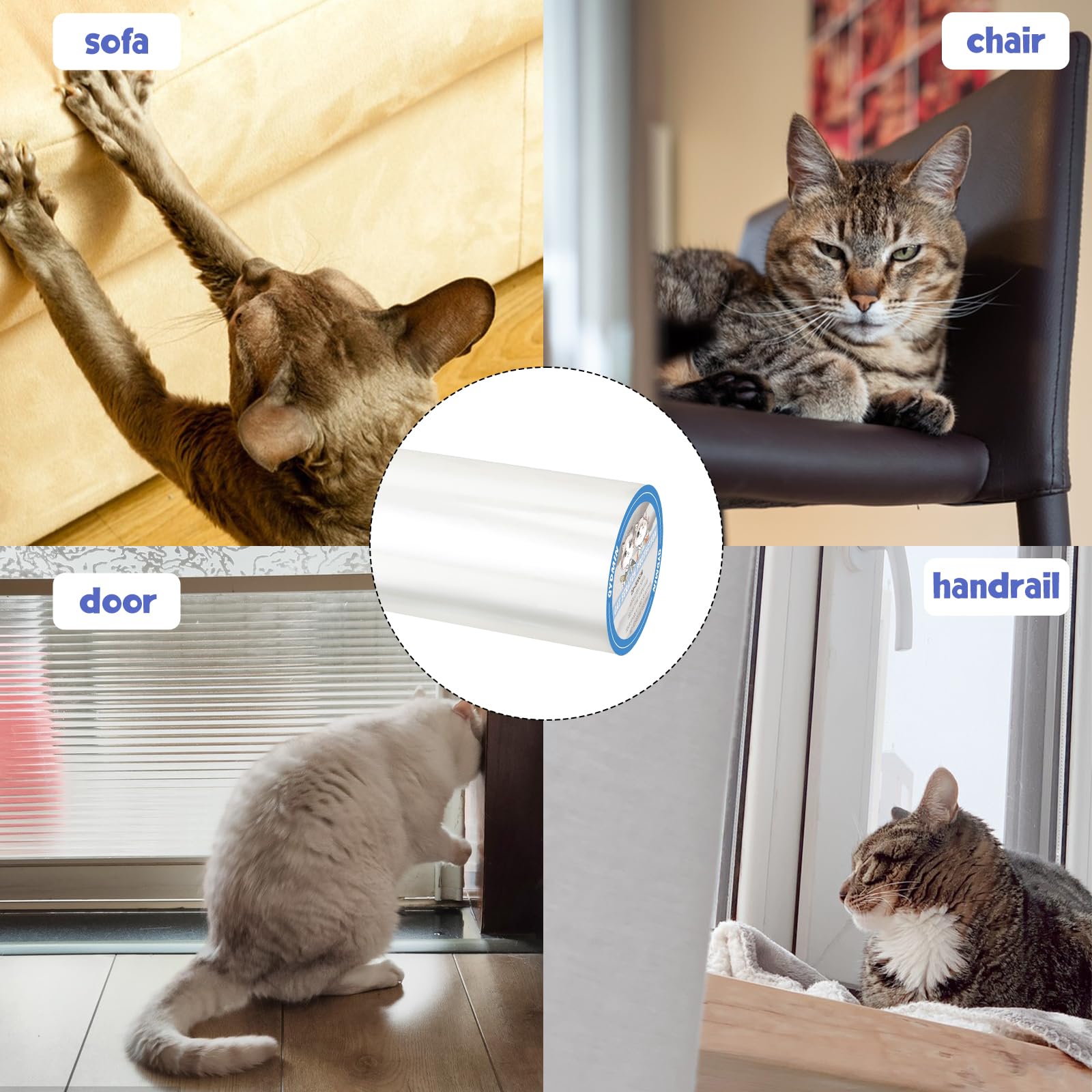 NATUYA Krasbescherming bank kat meubelbeschermer - kattenmeubelbescherming krasbescherming rekbaar anti-krassen sofa kussen (donkergrijs, links