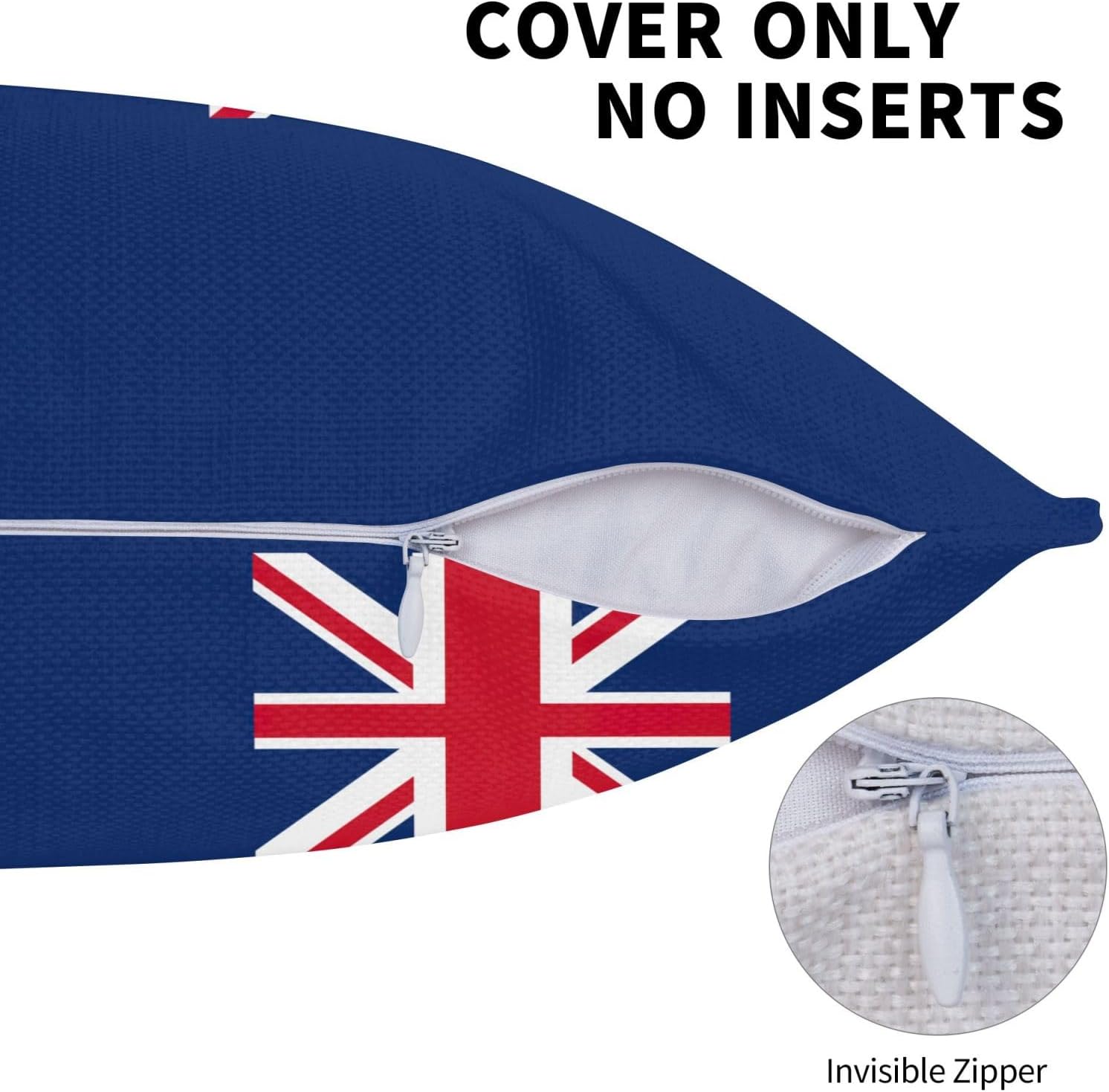 Flag of The Turks and Caicos Islands Imitation Linen Pillowcase -2 Sets, Fashionable Home Decoration, Used for Sofas, Gardens, beds