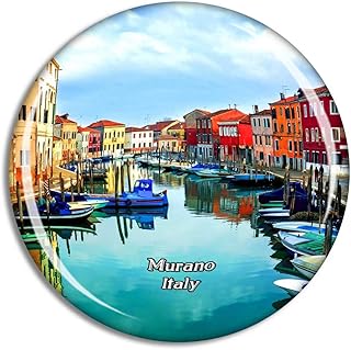 Weekino Italy Murano Glass Island Fridge Magnet Travel Souvenir City Collection 3D Crystal Glass Gift Strong Refrigerator Sticker