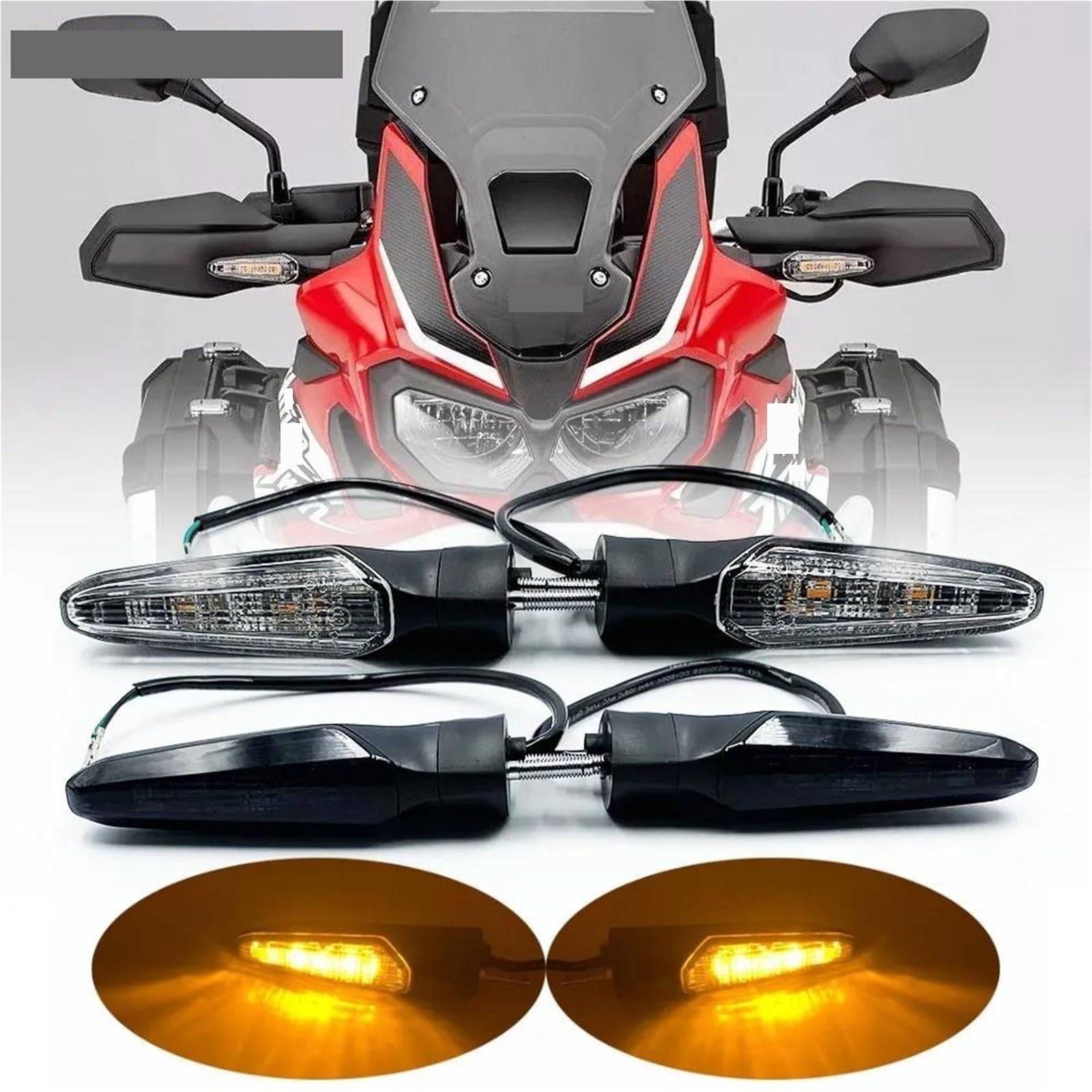 Indicadores de motocicleta Luces De Señalización Para Motocicletas Para África Para Twin CRF1000L (2015-2017)(Clear 7V)