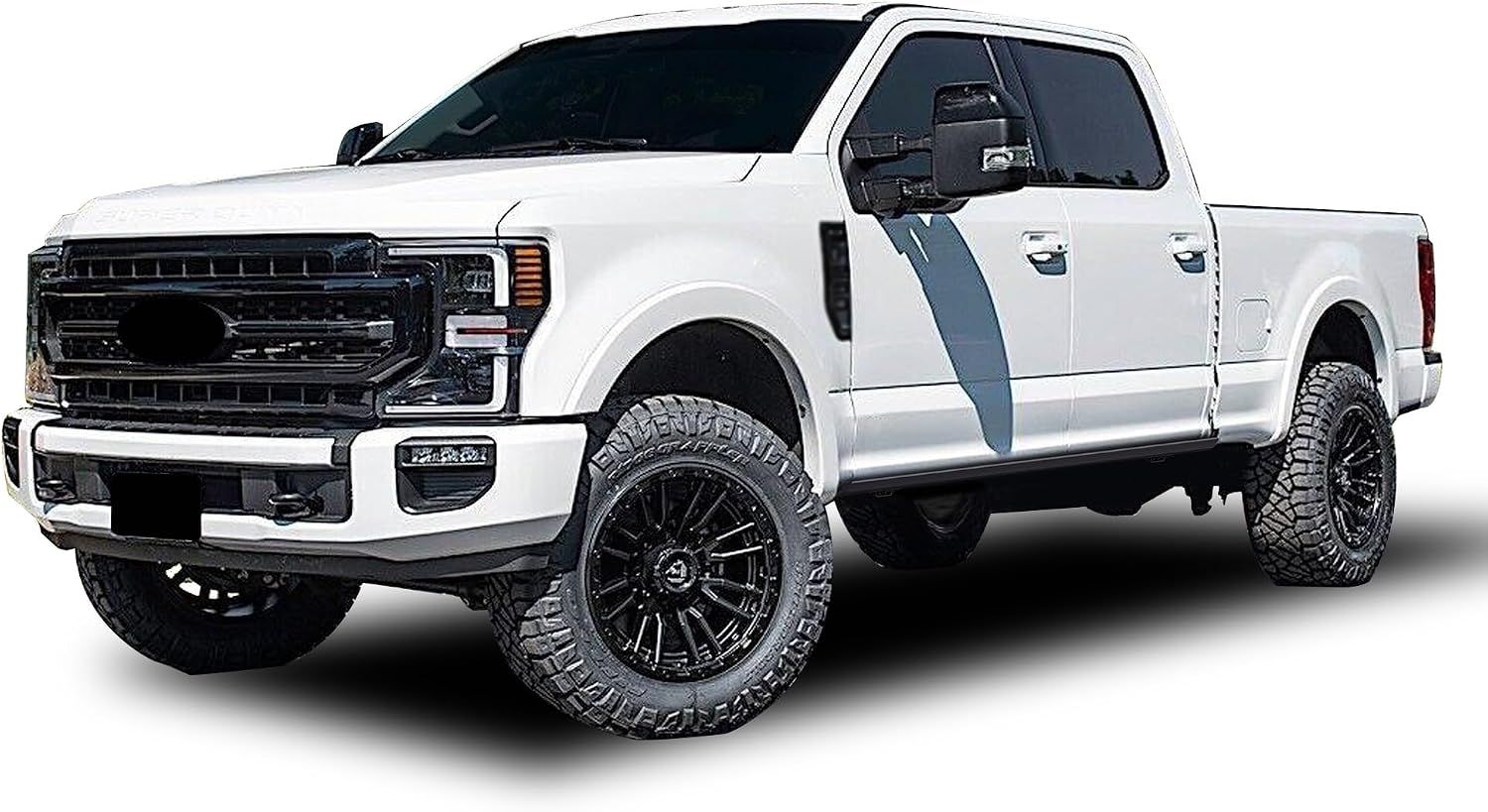 Black Horse Elite Retractable Power Board Compatible with 15-20 F-150|17-19 F-250 Super Duty|F-350 Super Duty|F-450 Super Duty|F-550 Super Duty SuperCrew Cab -PWBR2185