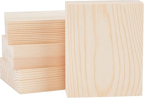 Amazon Co Jp Olycraft 4個 木材 絵画ブロック 角材 ウッド キューブ Diyブロック 木製 木 木工 Diy 初心者 職人 彫り Diy 工具 ガーデン