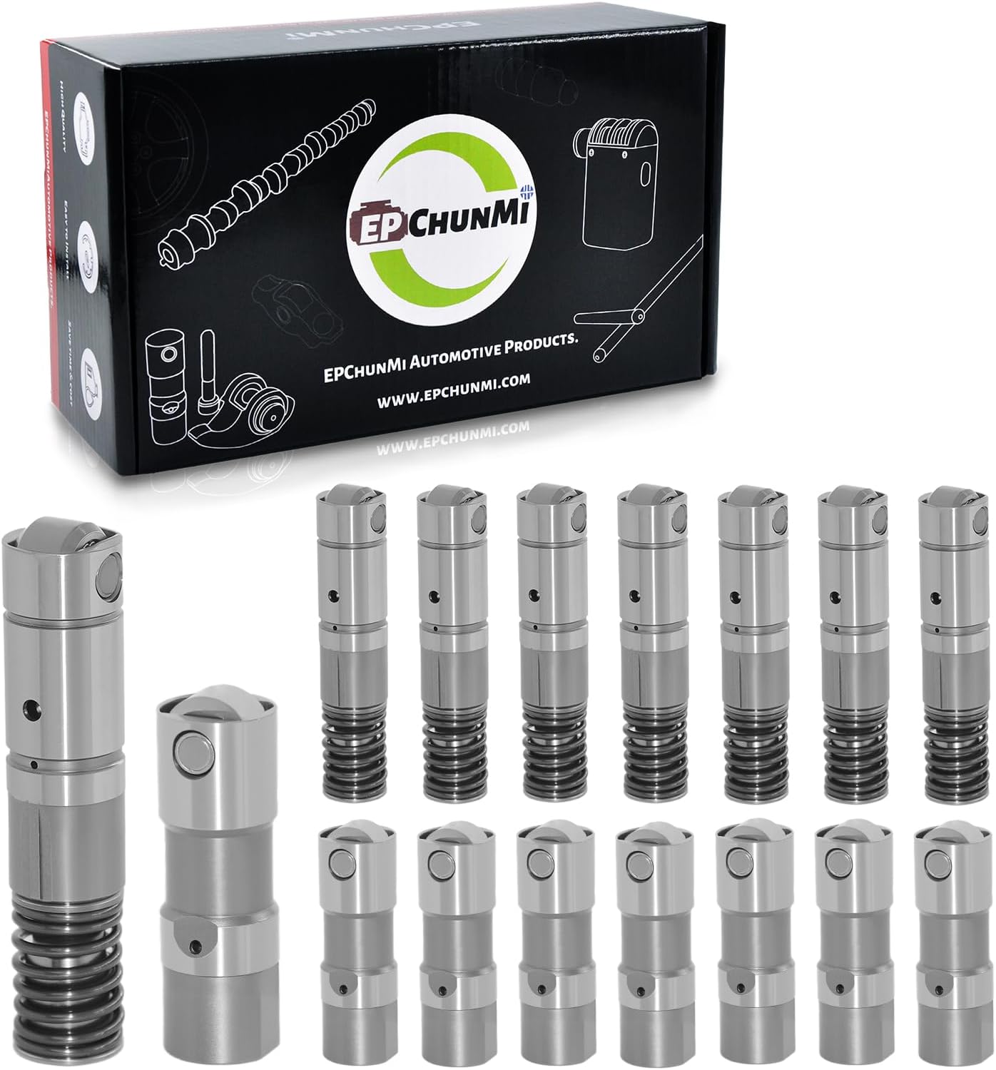 16PCS Active Fuel Management AFM DOD Hydraulic Valve Roller Lifters for Chevy Silverado for GM Sierra Yukon 1500 for Cadillac Escalade 5.3L 6.0L 6.2L Replace 12499225 12645725 12569256