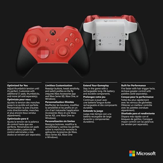 Xbox Elite Wireless Controller Series 2 - Core Edition (red)