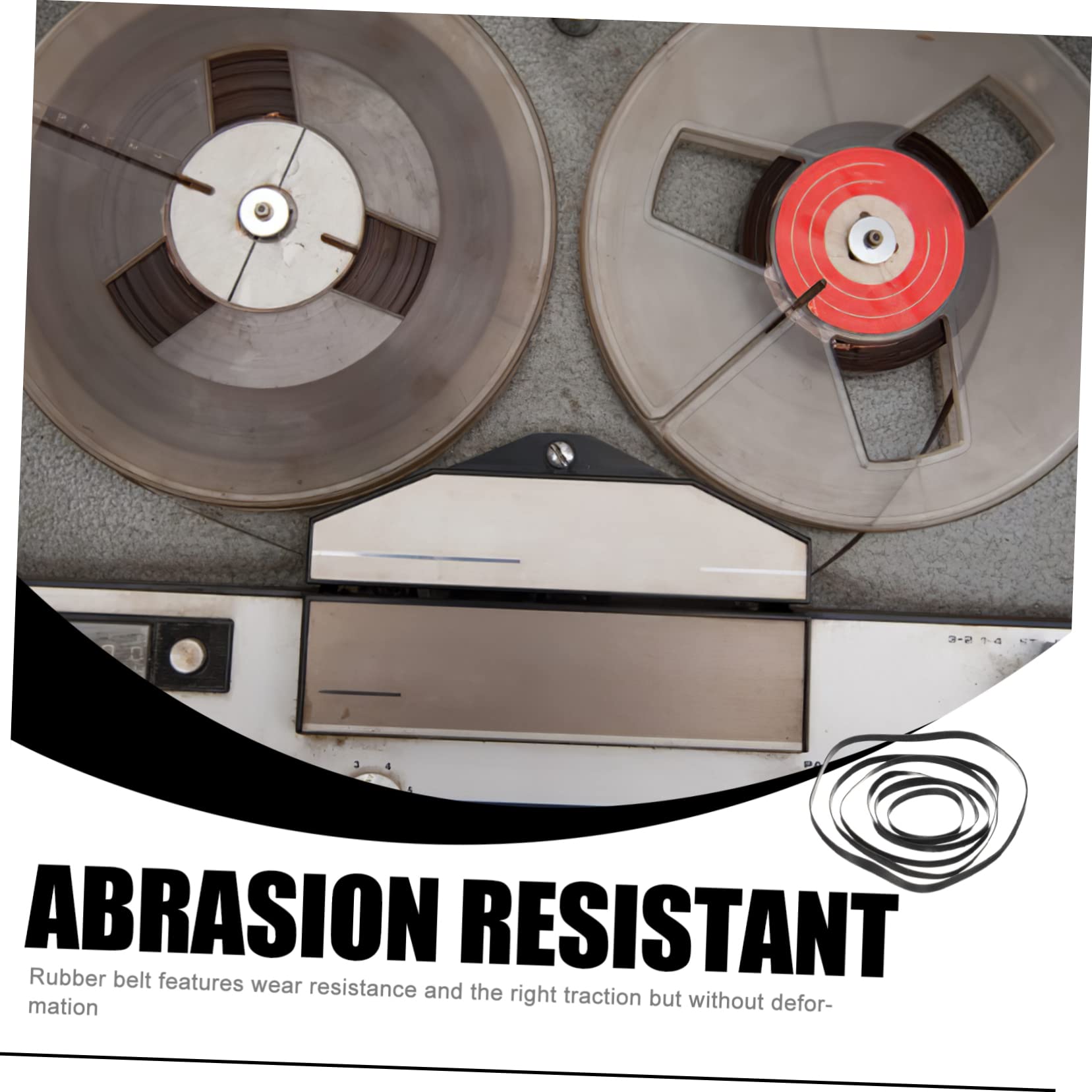 Angoily 50pcs Replacement Belts for Cassette Players Recorders and DVD Drives and Wear-Resistant Cassette Tape Machine Belts for Smoother Playback and Reduced Noise