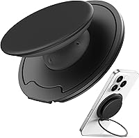 Vista 9 de Sinjimoru Soporte magnético para teléfono MagSafe — Sujeción magnética de 3000G, comodidad de silicona suave, placa de metal incluida, iPhone