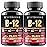 VITBOOST B12 Methylcobalamin with Hyaluronic Acid, Collagen, and Folate - 25000 mcg Supplement Enhance Absorption & Boost Energy | Gluten-Free, Made in USA, B1, B2, B3, B6, B7 Complex - Pack of 2
