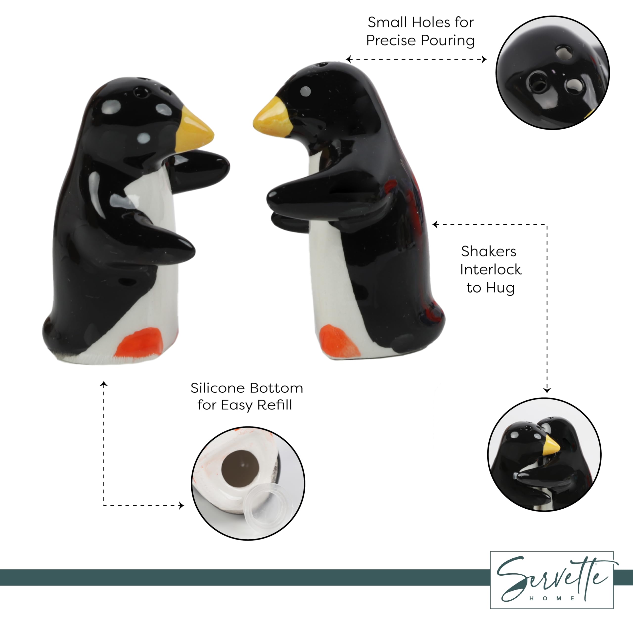 Amazon.com: Hugging Penguin Salt and Pepper Shaker: Home & Kitchen
