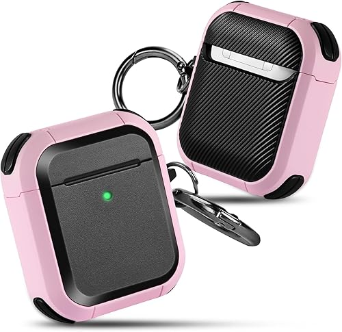 Miniatura 5 de ORIbox Funda protectora que absorbe los golpes compatible con AirPods Pro, cuerpo completo resistente con llavero para AirPods Pro, Battlegear Blue,