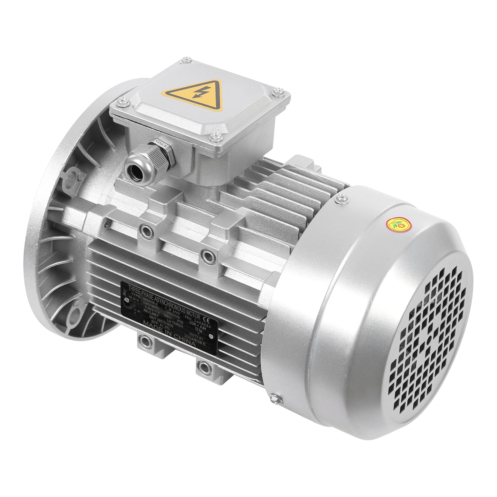 Motore asincrono trifase da 230/400 V, motore elettrico da 1,5 KW,2850 RPM trifase per macchine e attrezzature,meccanico, industriale, minerario, macchine utensili