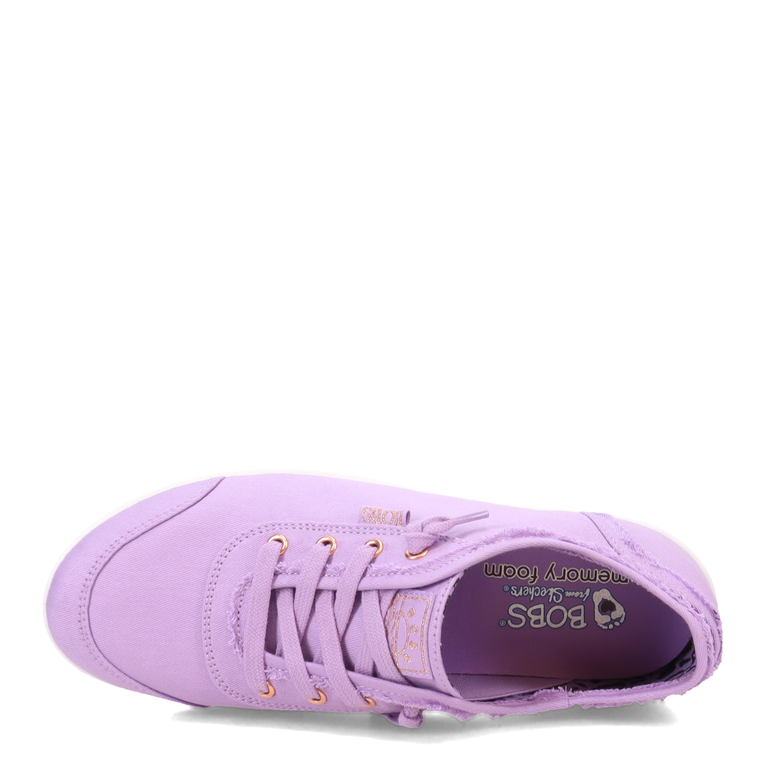 Skechers Women's Bobs B Cute Sneaker - Memory Foam, Flexible Outsole, Lightweight Vegan Shoes: 9 Lilac