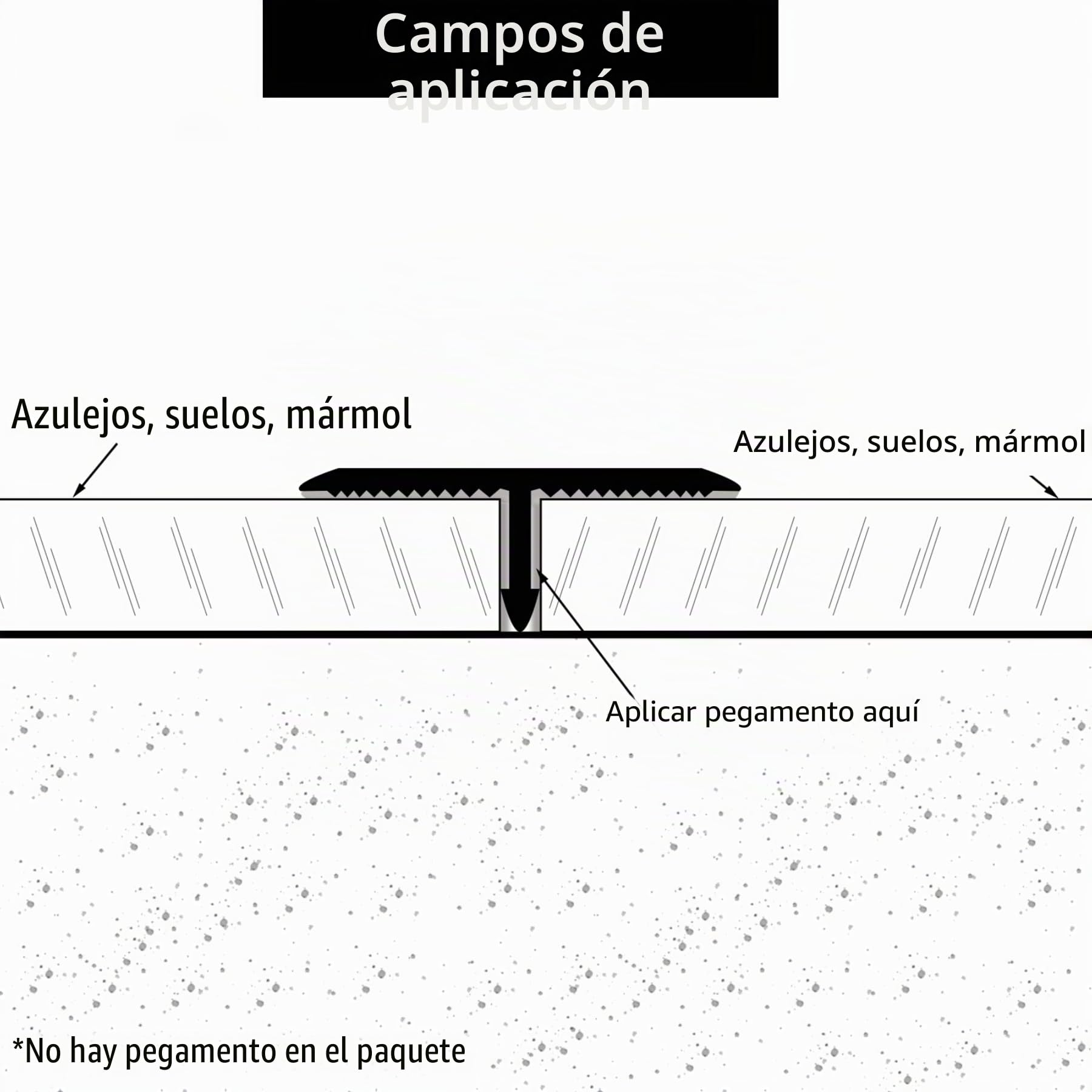 Trimold 3Pcs Moldura en T de Aluminio y Tiras de Transición para Suelo, Tira Divisora para Umbral de Puerta y Huecos de Suelo de Tarimas y Baldosas (0,9 m x 2 cm, Plateado Mate)