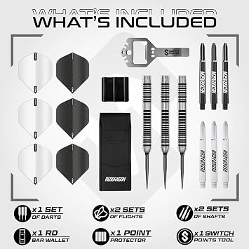 RED DRAGON Darts | Pegasus Original or Switch Point | Tungsten Darts Set