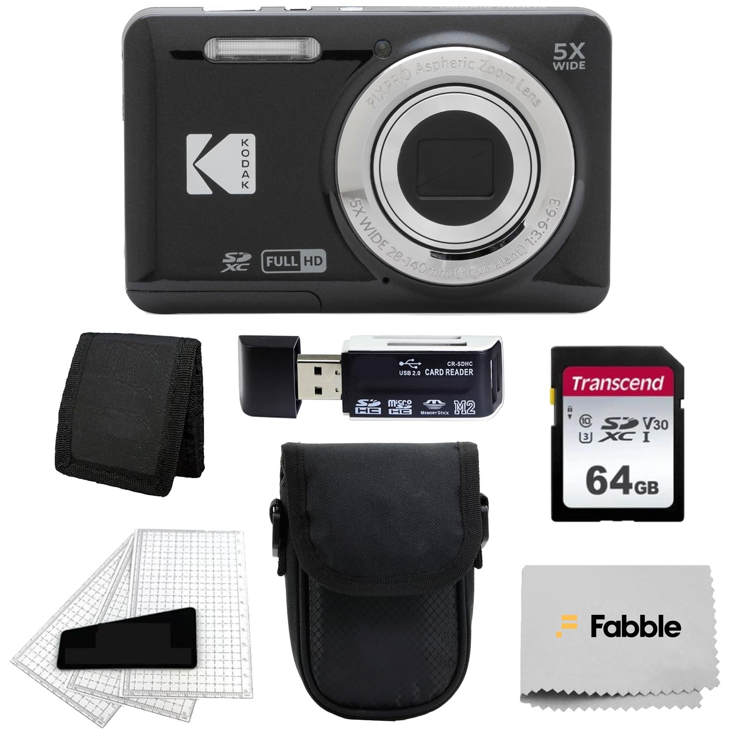 Amazon.com : Kodak PIXPRO FZ55 Digital Camera (Black) + Black