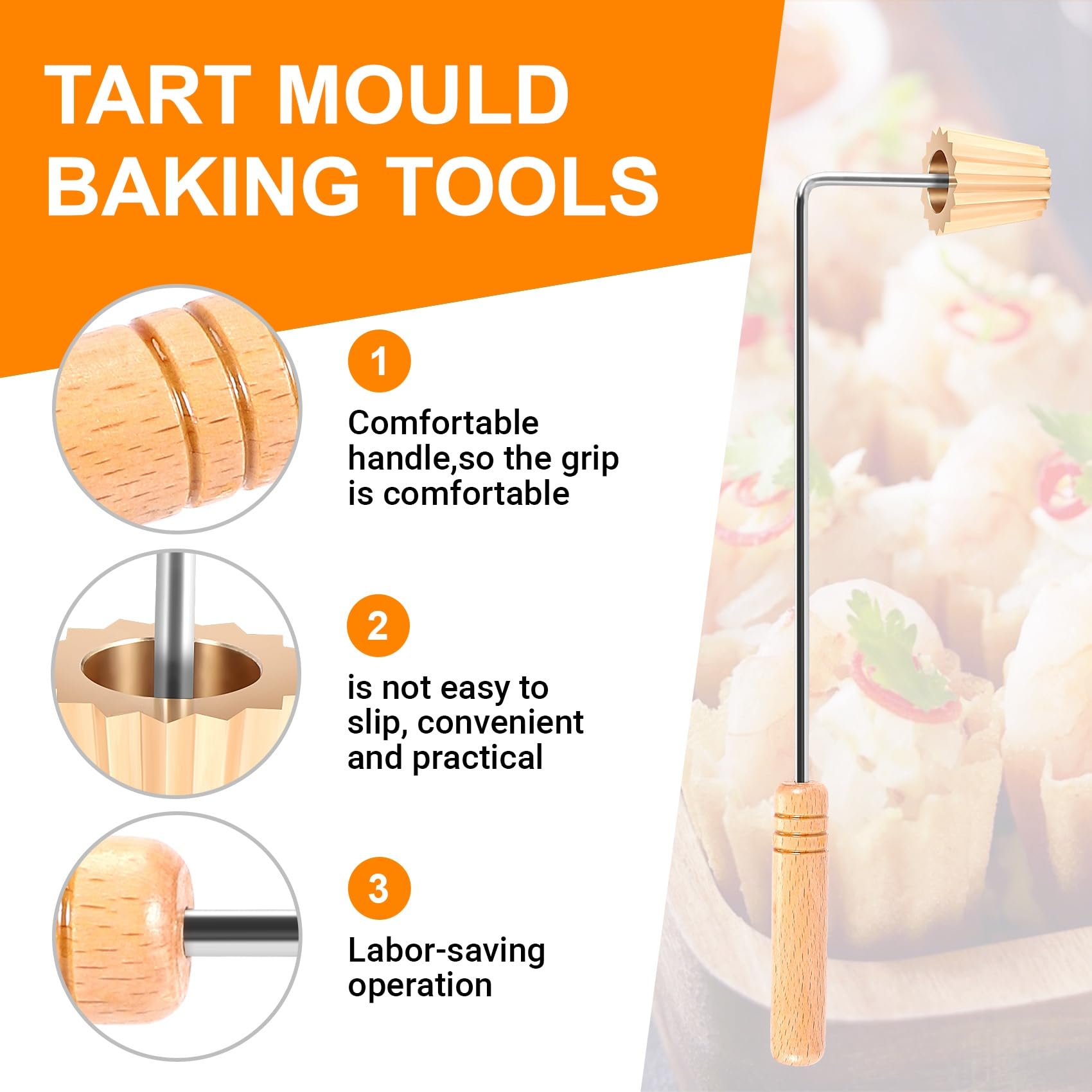 Malese Tè Maker, Nyonya Top Hats Mould Malese Pie Tè Maker per la cottura di Uova Torte, Strumento Riutilizzabile Spuntino Fritto Stampi Da Cucina Gadget