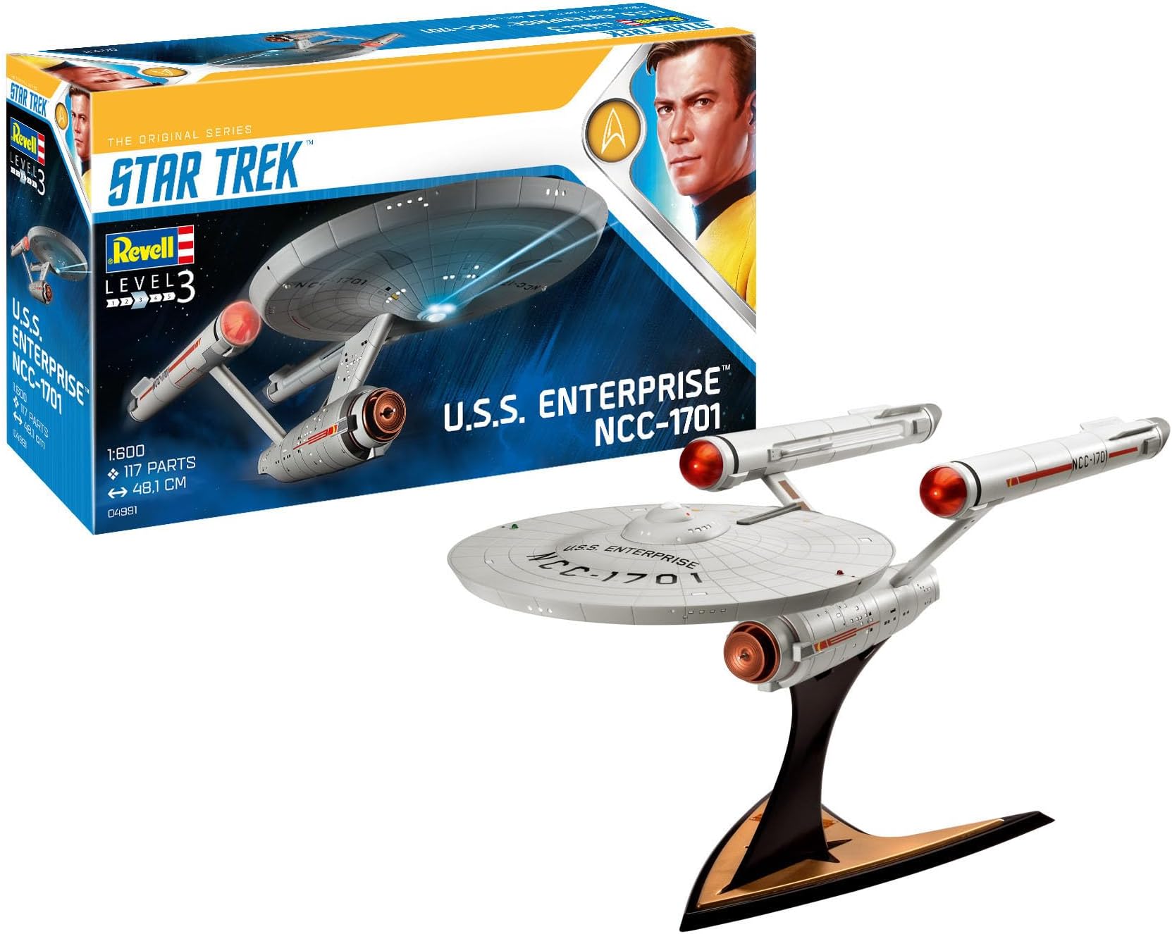 Revell 04991 U.S.S. Enterprise NCC-1701 (TOS) 1:600 Scale Unbuilt/Unpainted Plastic Model Kit