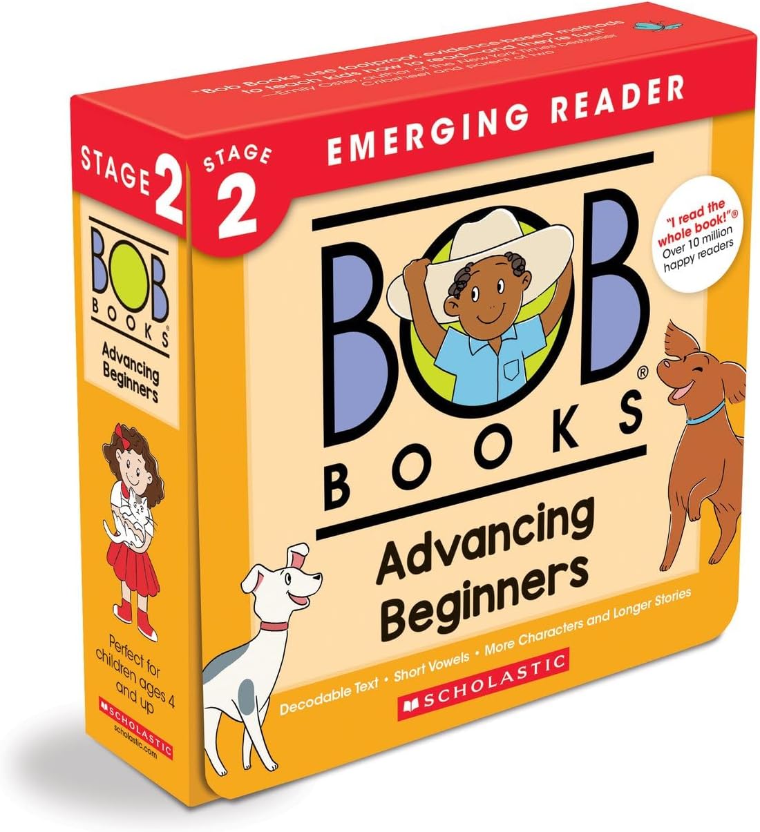 Bob Books - Advancing Beginners Box Set of 12 Paperbacks | Decodable Phonics Books, Ages 4 and up, Kindergarten (Stage 2: Emerging Reader)