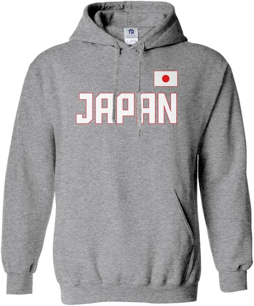 Threadrock Men's Japan National Pride Hoodie Sweatshirt