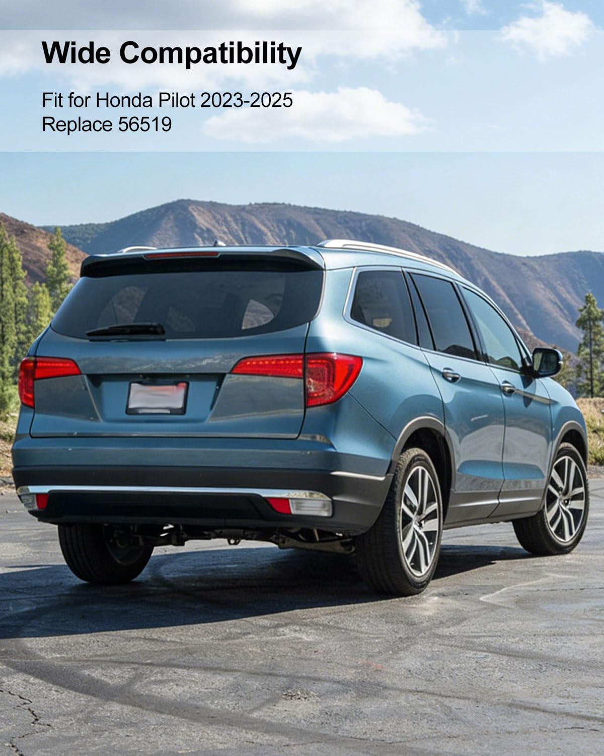 Custom 4-Pin Trailer Wiring Harness Fit for Honda Pilot 2023 2024 2025 Replace 56519, Vehicle-Side 4-Way Output Wiring Harness