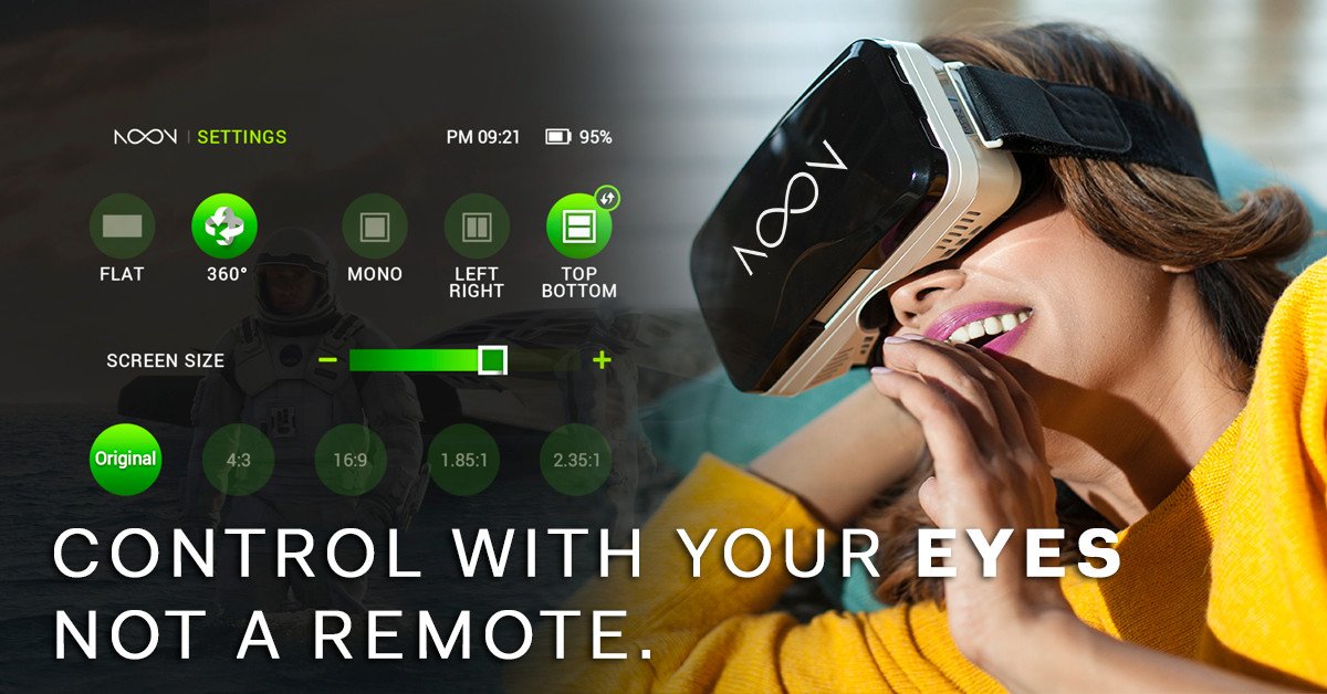 NOON, Occhiali per Realtà Virtuale, per Android & iOS, Smartphone con Schermo da 4.7 Fino a 5.7”