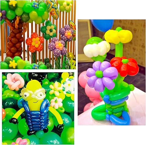 Miniatura 6 de Paquete de 100 globos morados de 260 globos mágicos largos de látex grueso, torsión, globos de animales para cumpleaños, bodas, Navidad, festivales,