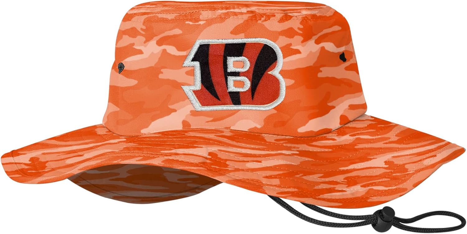 NFL Team Logo Color Camo Sport Outdoor Sun Bucket Boonie Hat