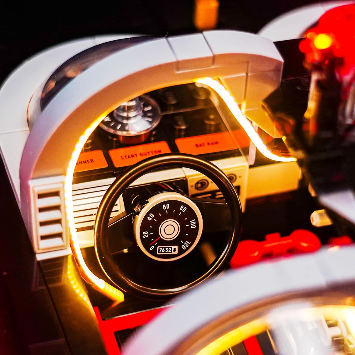 LED Lighting Compatible with Lego Batman Batmobile 76328, Light Kit Compatible with Lego 76328, Giving Light to Model, NOT Included The Model Set18Key RC Version