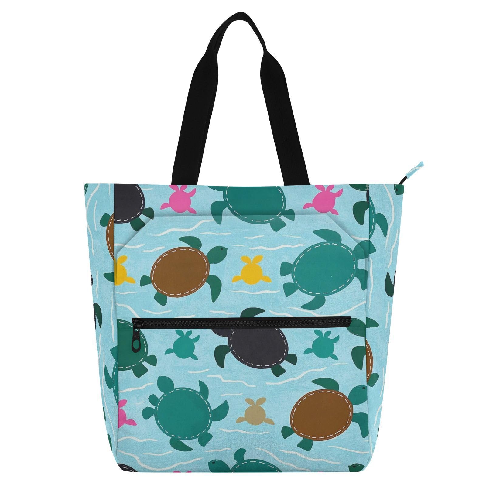 Bolsas de mano para libros con bolsillo con cremallera que evita pérdidas 8