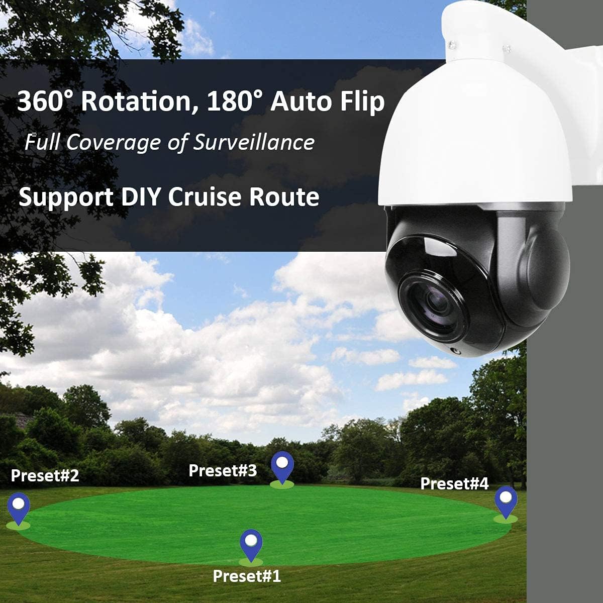 Get Cheap Price Outdoor PTZ Camera 5MP 20X Optical Zoom IP PTZ Camera Waterproof Night Vision Speed Dome Camera POE