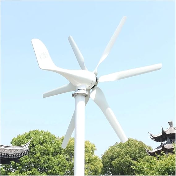 Wind Turbine Generator Kit 1000W 12V 24V 48V Three Phase Free Energy Wind Turbine Generator for Home 1KW Horizontal Windmill Kit Low Wind Speed Starting Wind Turbines(48V_1000W)