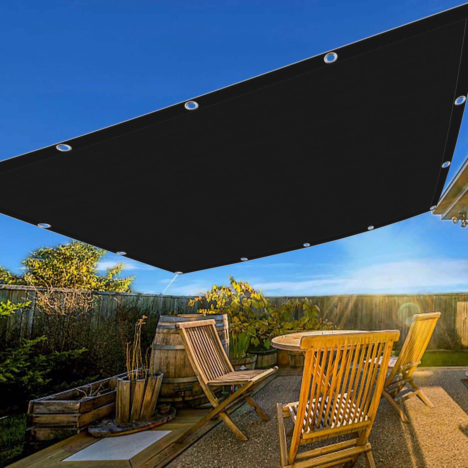 Voile d'ombrage anti-UV et pluie 290x500 cm pour rester au sec et au frais dehors