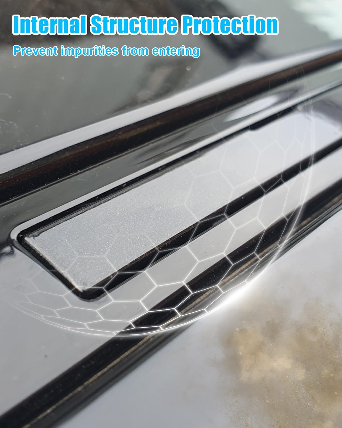 Plastic Roof Rails Rack End Cover Shell Compatible with Toyota RAV4 XA50 2019-2024, Roof Rail End Protection Caps, 4PCS