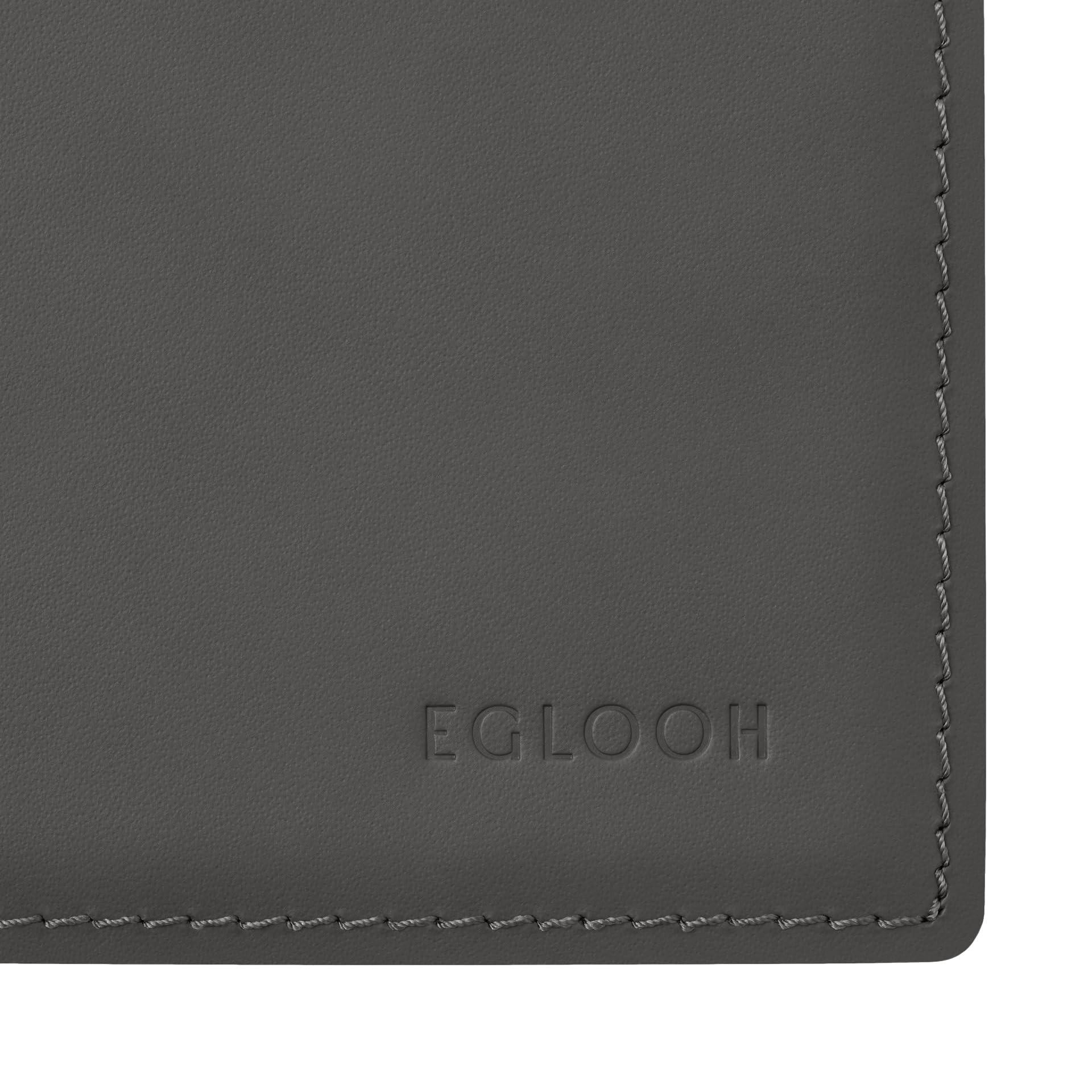 Eglooh - Mercurio - podkładka na biurko ze skóry z kwadratowymi narożnikami - antypoślizgowa mata na biurko - akcesoria do montażu na biurko Made in Italy