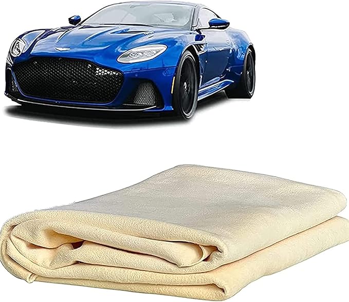 JEOPKO chamois leathers for cars,Large Genuine Chamois Leather(65x40cm