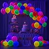 100 Pcs UV Neon Balloons,Neon Glow Party Balloons UV Black Light Balloons Glow in the dark for Birthday Decorations Wedding Glow Party Supplies Blacklight Reactive Fluorescent Balloons