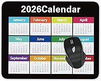 Vista 5 de Alfombrilla de mouse con calendario para juegos, alfombrilla de mouse antideslizante con respaldo de goma (calendario del año 2025)