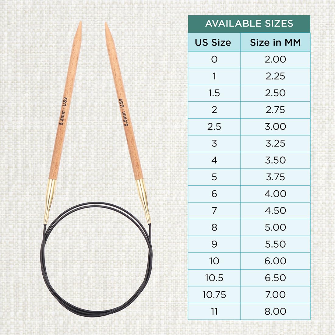 Pointes Tricot Interchangeables Aiguilles à Tricoter Circulaires