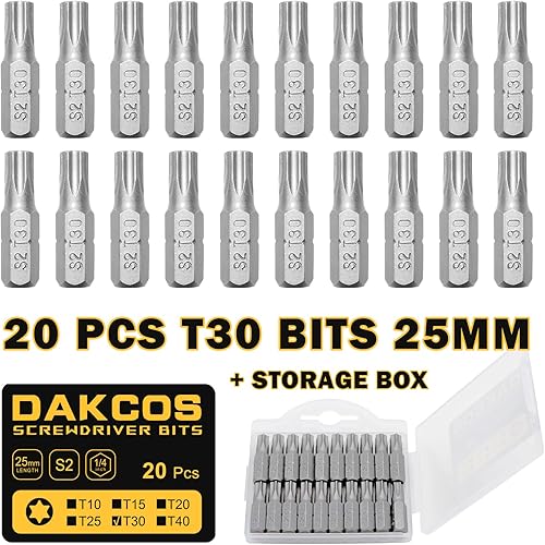 Miniatura 7 de PH2 Phillips Juego de 20 puntas Phillips de acero de aleación S2 de alta calidad, puntas de inserción de destornillador de 1 pulgada de largo,