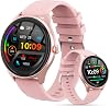 Smart Watch para Mujer, Pantalla Táctil HD de 1.39" con 120 Modos Deportivos, Asistente de Voz con IA, Monitor de Ritmo Cardíaco/Sueño, Llamadas por Bluetooth y Control de Música, Reloj de Fitness para iPhone/Android (Rosa) 1