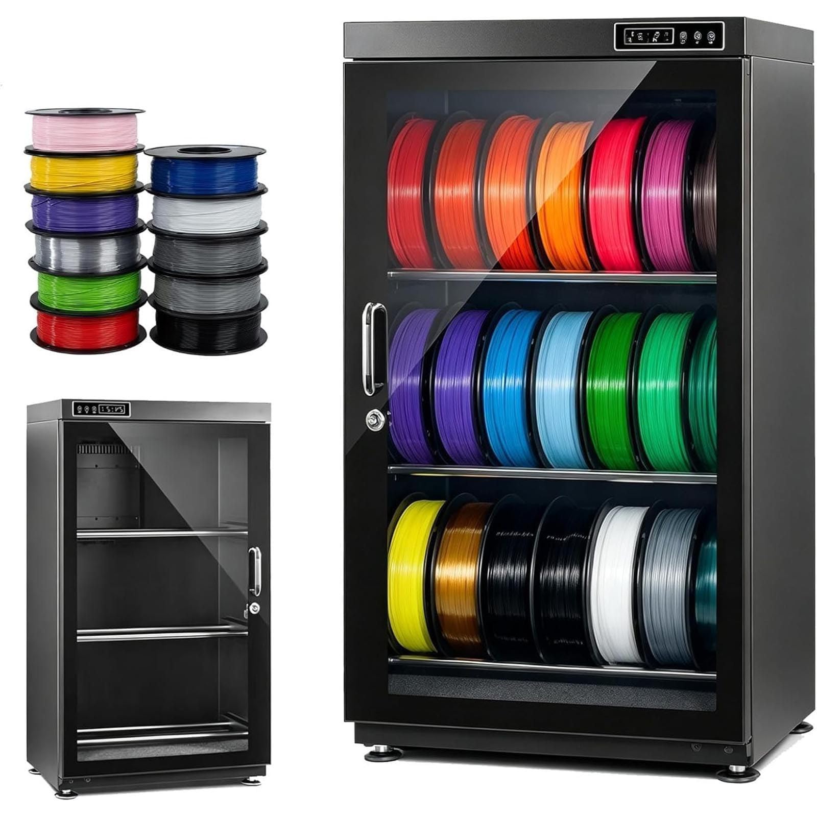 Armario metálico para filamento 3D, consumo eficiente de 10 W 115L